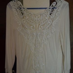 Lacy long sleeved top
